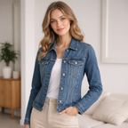 Blaue Jeansjacke