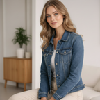 Blaue Jeansjacke