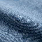 Blaue Denim Jacke mit Kapuze