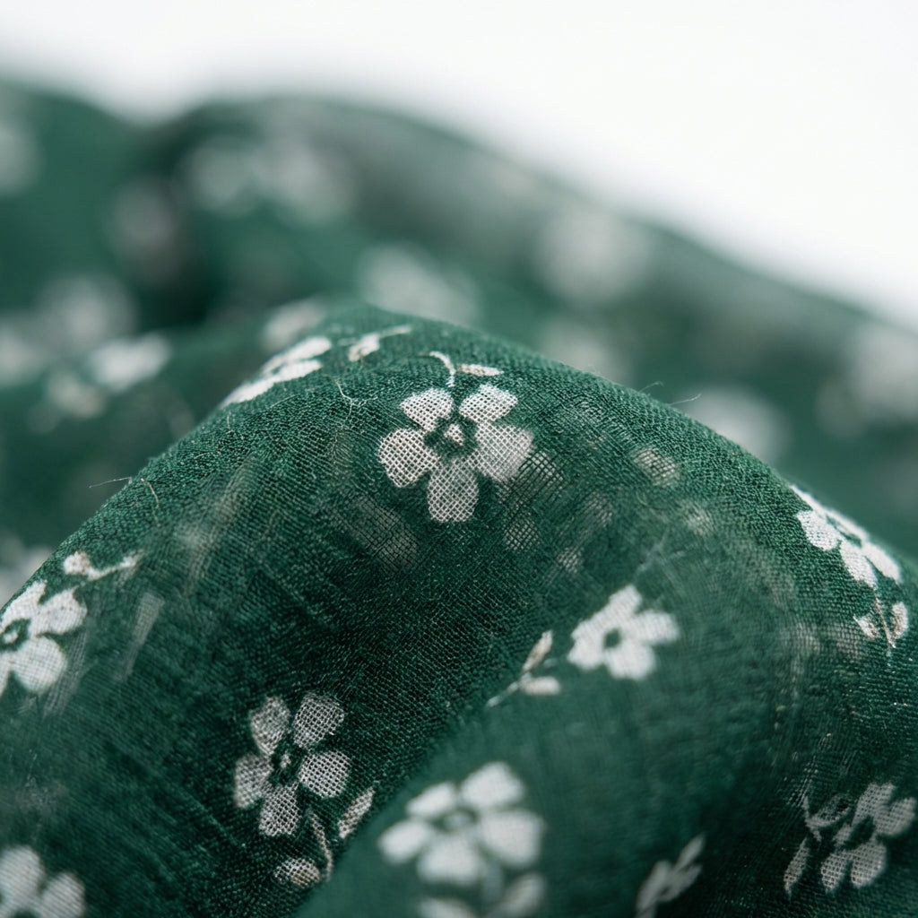 Grünes Chiffonkleid