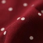 Rote Bluse mit Punkten – Damen