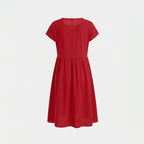 Rotes Baumwollkleid