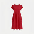 Rotes Baumwollkleid