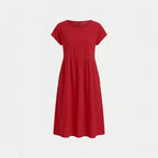 Rotes Baumwollkleid