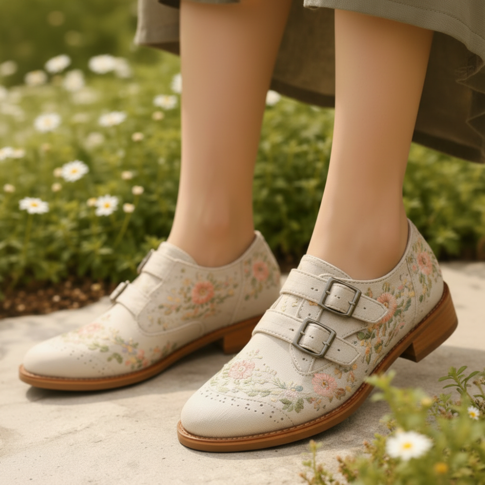 Beige Canvas-Schuhe
