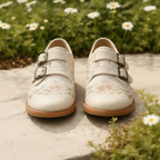 Beige Canvas-Schuhe